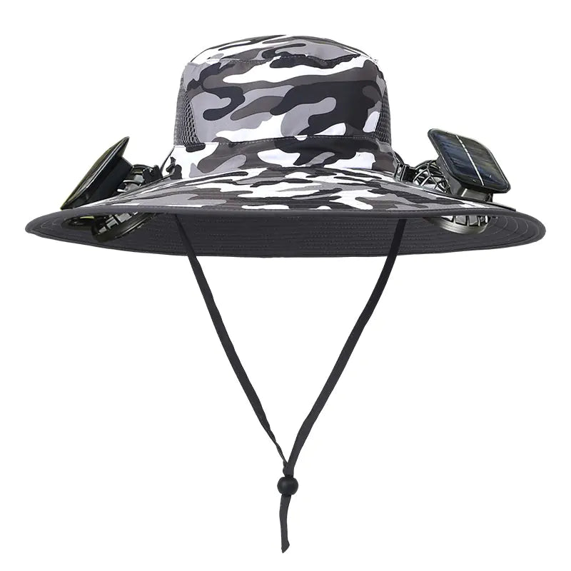 Solar Fan Hat β Rechargeable ππ§’ (Dual Fan)
