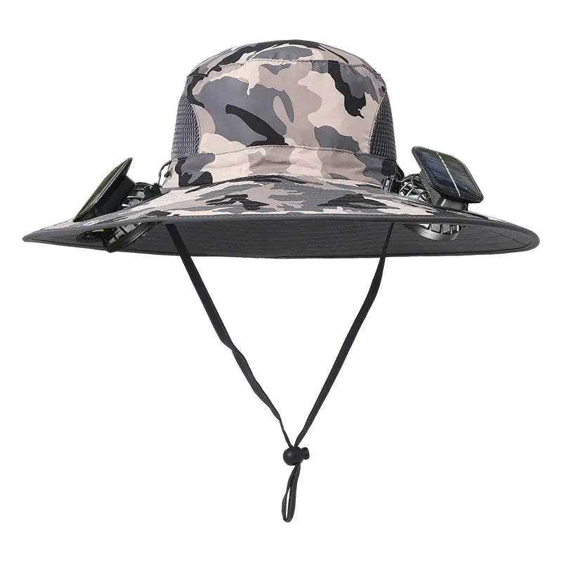 Solar Fan Hat β Rechargeable ππ§’ (Dual Fan)