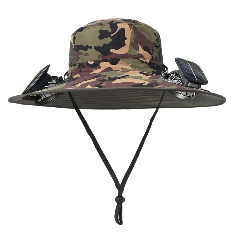 Solar Fan Hat β Rechargeable ππ§’ (Dual Fan)