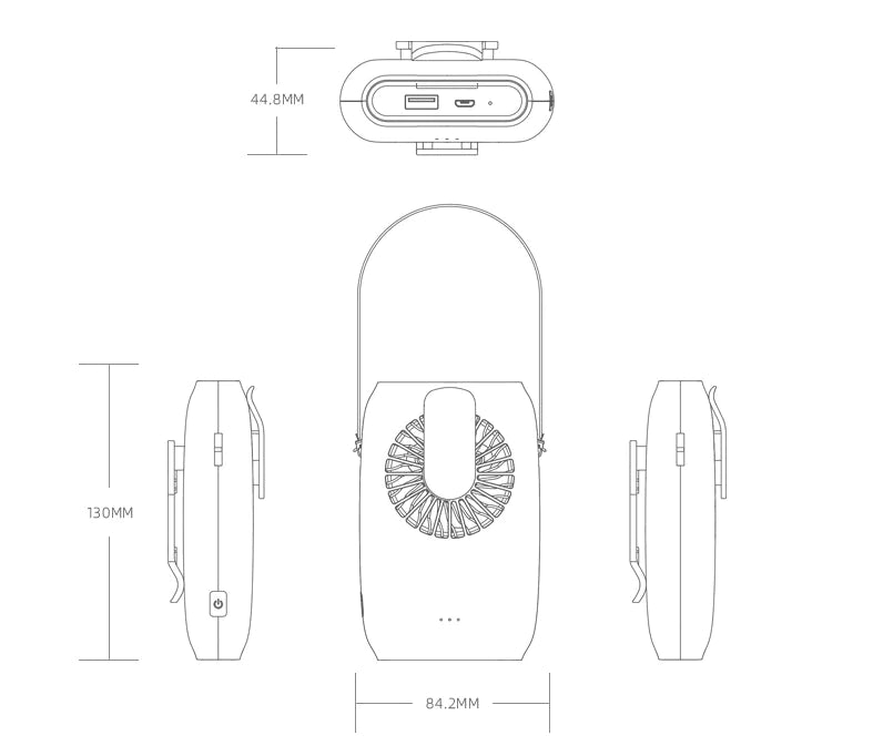 Mini Under-Shirt Fan – Rechargeable & Ultra-Quiet Cooling